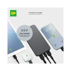 Powerbank GP Plus 10000mAh, PD och QC, svart