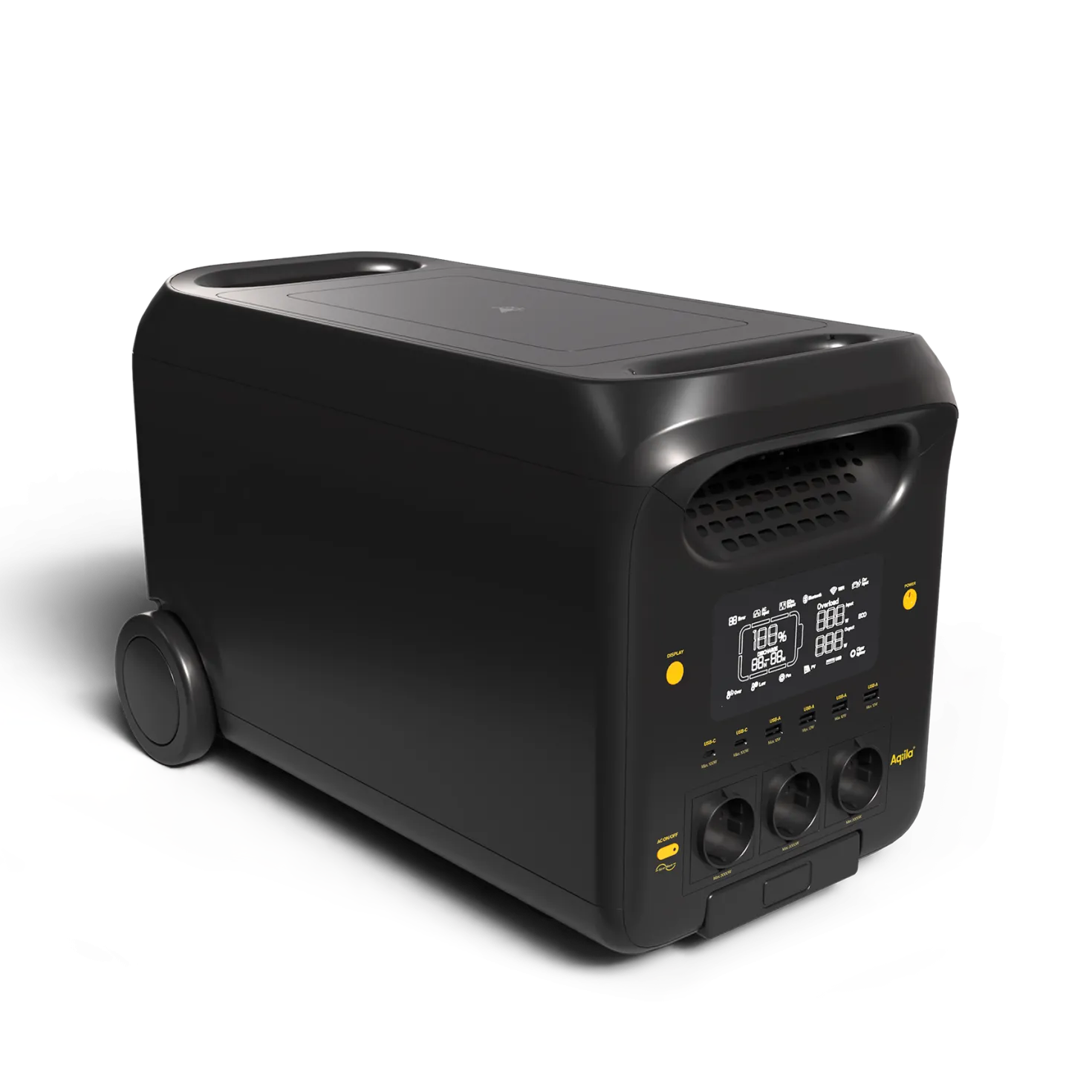 Powerstation Aqiila Powerbird S3000v2, 2560Wh, 3000W, svart