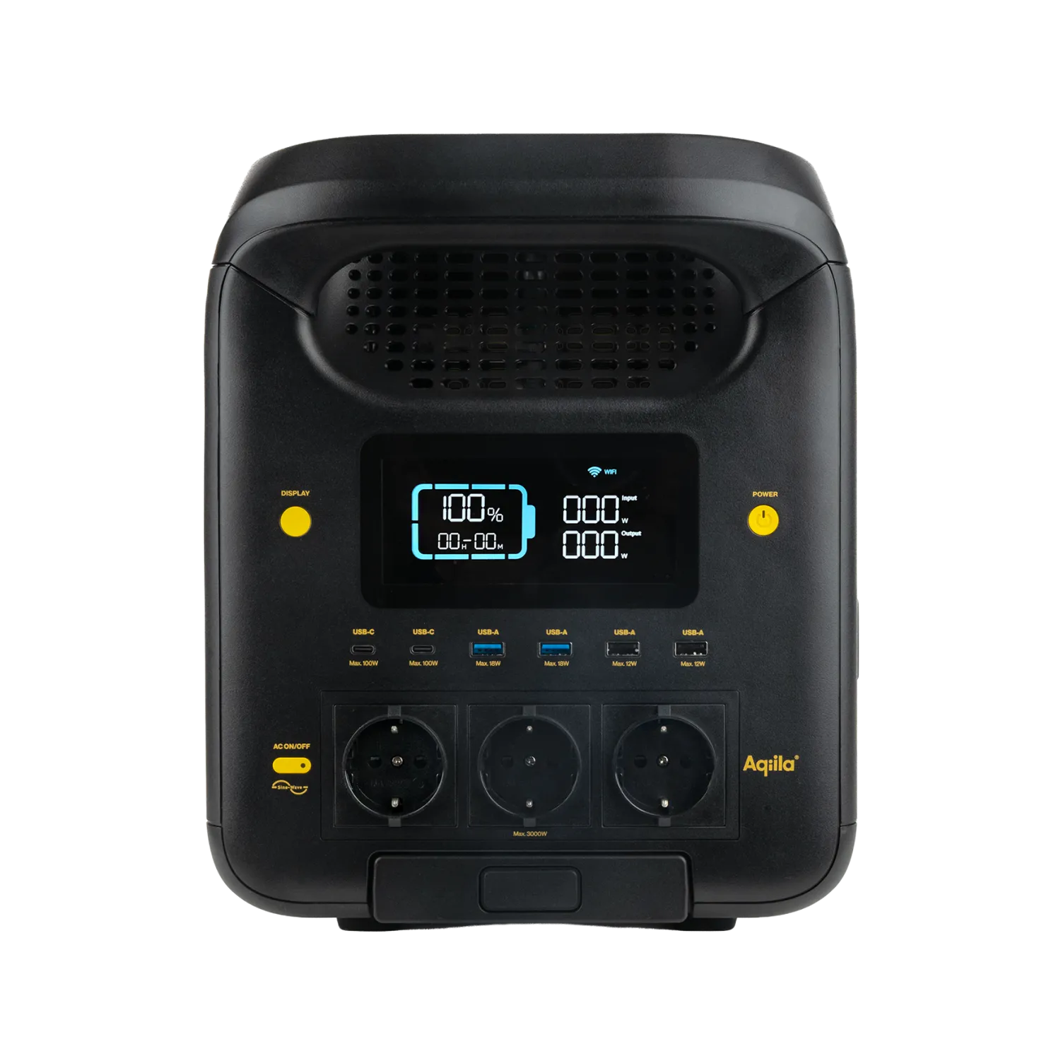 Powerstation Aqiila Powerbird S3000v2, 2560Wh, 3000W, svart