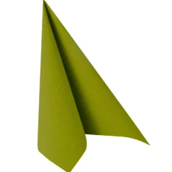 Premiumservett Papstar Premium Oliv, 40x40 cm, 50 st