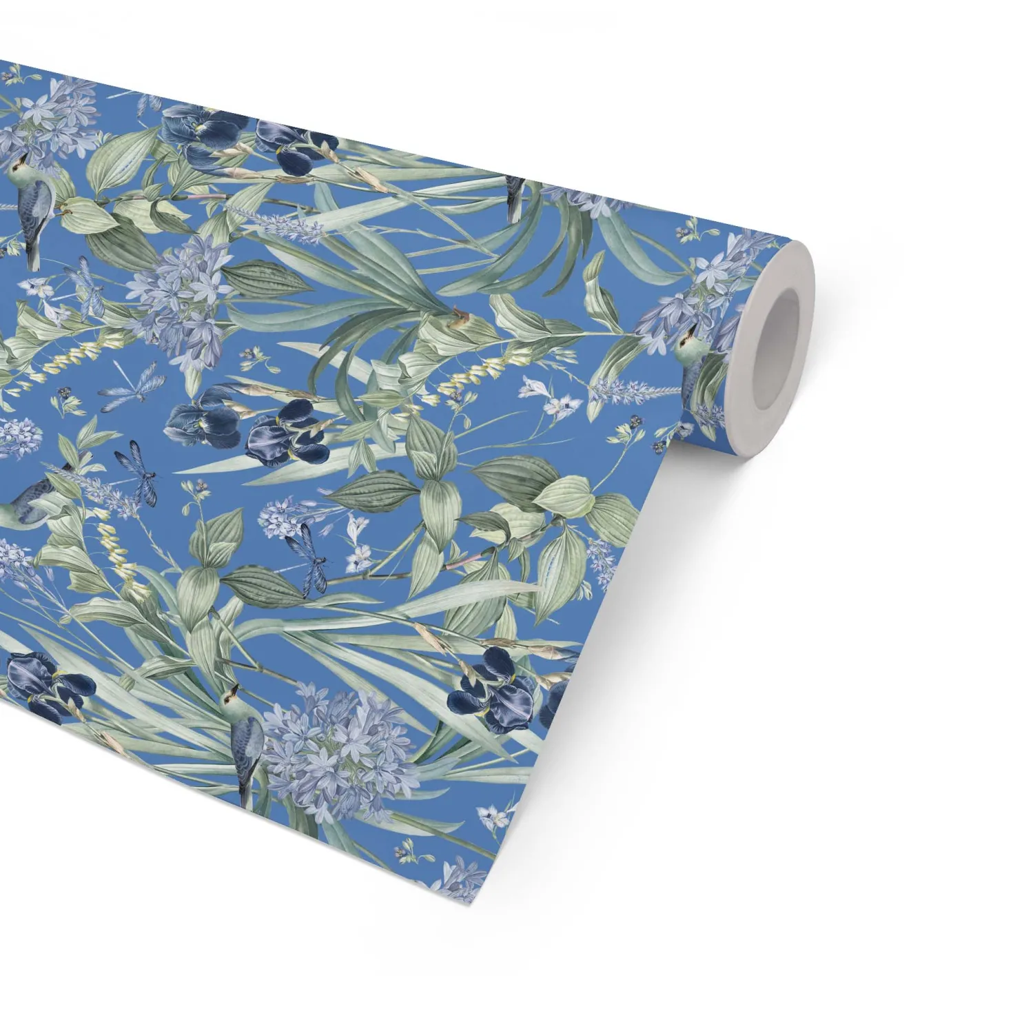 Presentpapper Hedlunds Pappersindustri Mintfloral, 57cm x 154m, 80g/m²