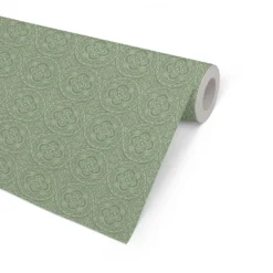 Presentpapper Hedlunds Pappersindustri Orient Pärlemor, grön, 57cm x 154m