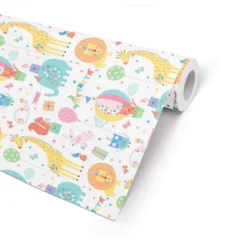 Presentpapper Hedlunds Pappersindustri Letter, dubbelsidigt, 57cm x 154m