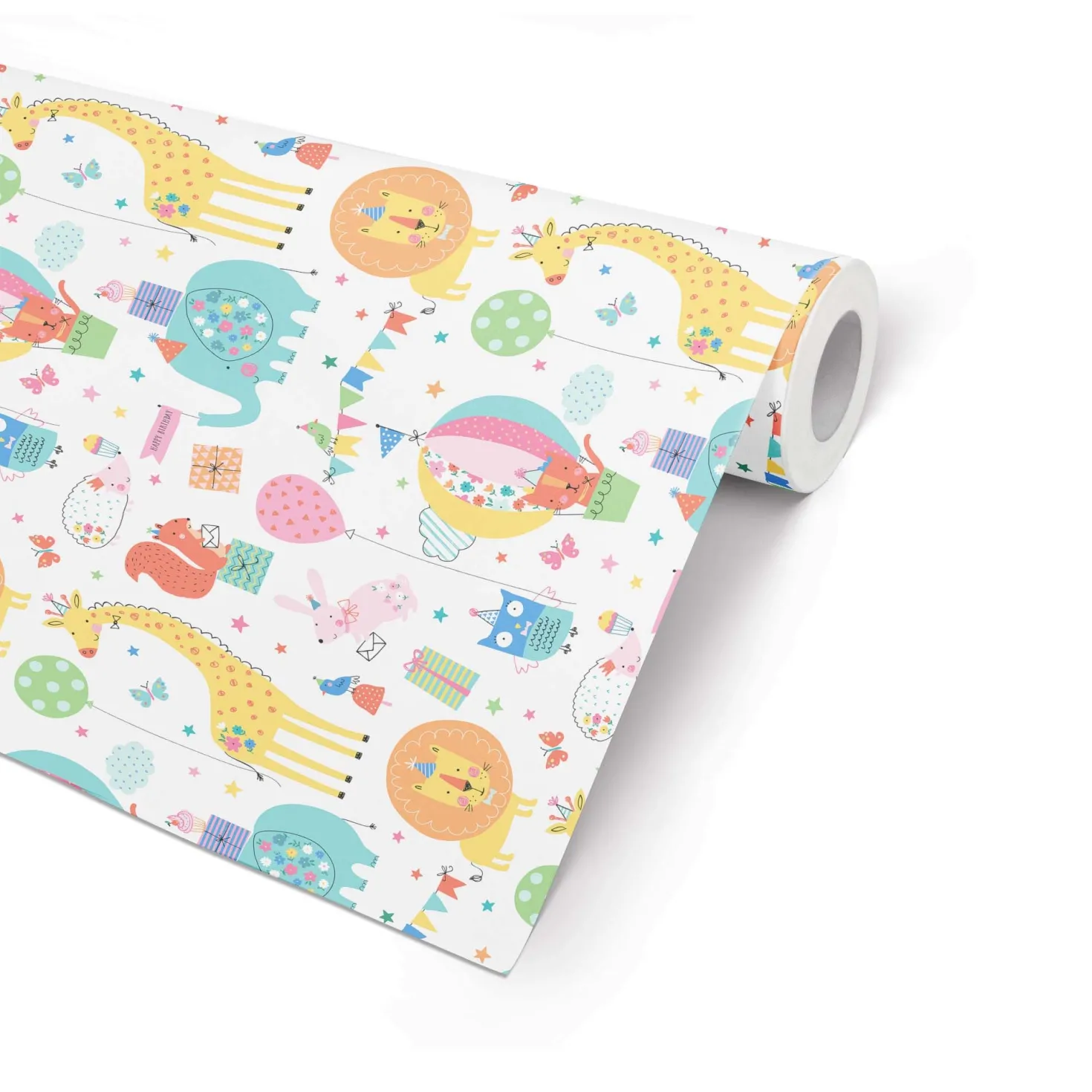 Presentpapper Hedlunds Pappersindustri Letter, dubbelsidigt, 57cm x 154m