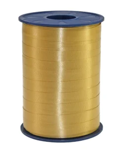 Presentsnöre Poly Guld, glansigt, 250m x 10mm