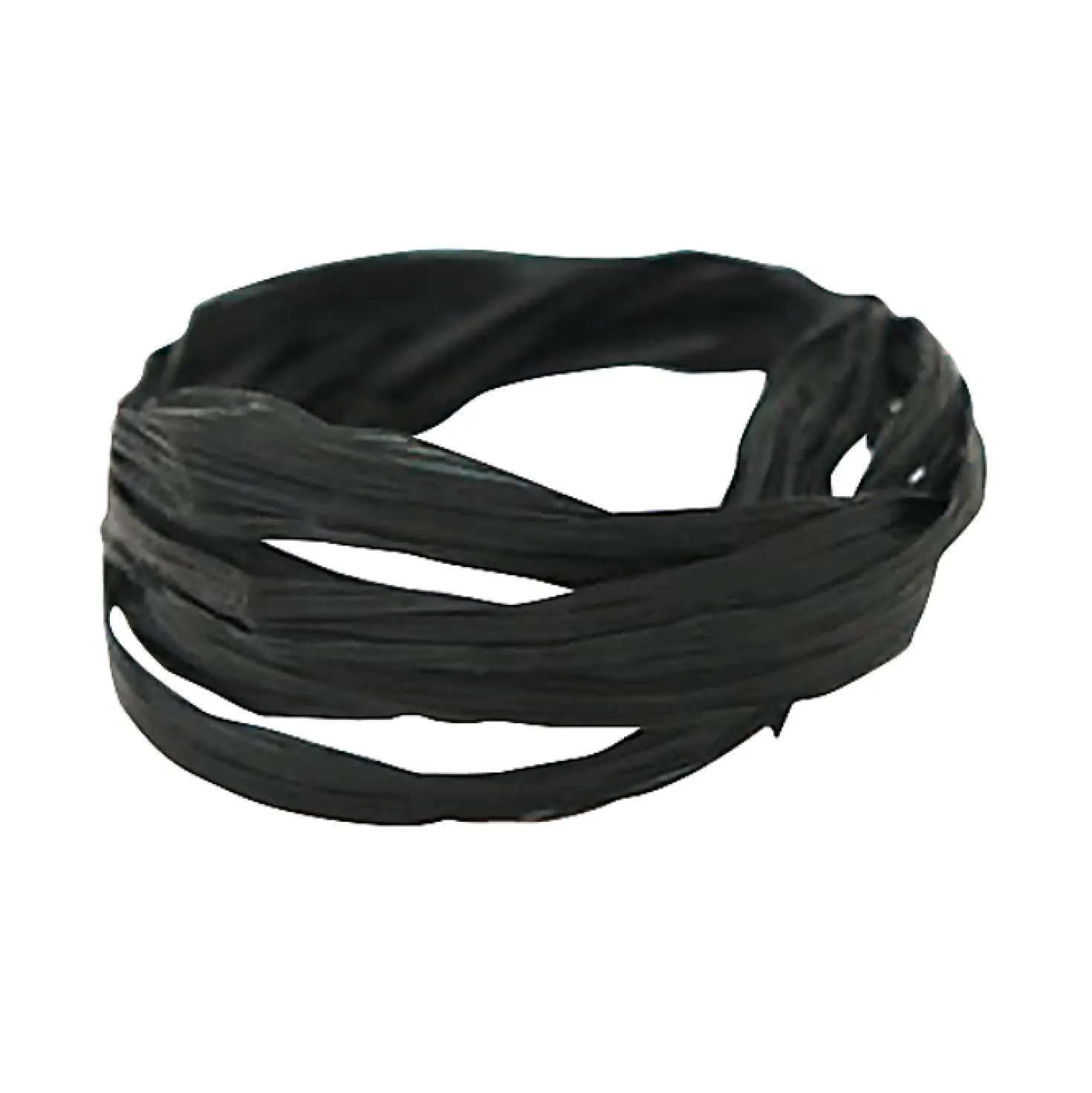 Presentsnöre Rayon Raffia, svart, 100m