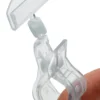 Prisklämma Stor Transparent, 70 mm, 0-12 mm grepp, 10 st