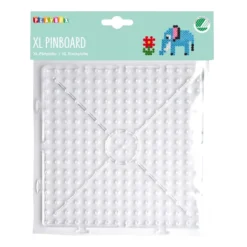 Pärlplatta Playbox XL Kvadrat, transparent, byggbar, för stora pärlor