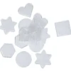 Pärlplattor Playbox Mix Olika Former, transparent, 15-pack