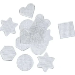 Pärlplattor Playbox Mix Olika Former, transparent, 15-pack