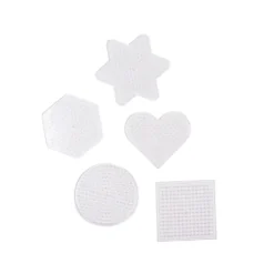 Pärlplattor Playbox Små Former, transparent, 5-pack