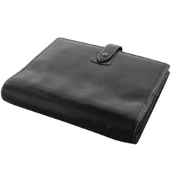 Pärmkalender Filofax Malden A5, buffelläder, svart, 30 mm ringar