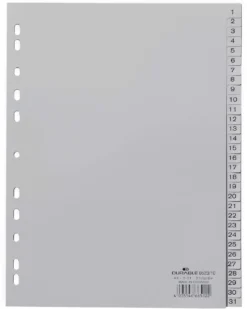 Pärmregister Durable 1-31, polypropylen, A4