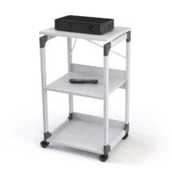 Projektorbord Durable SYSTEM, 2 hyllplan, tangentbordshylla, hjul