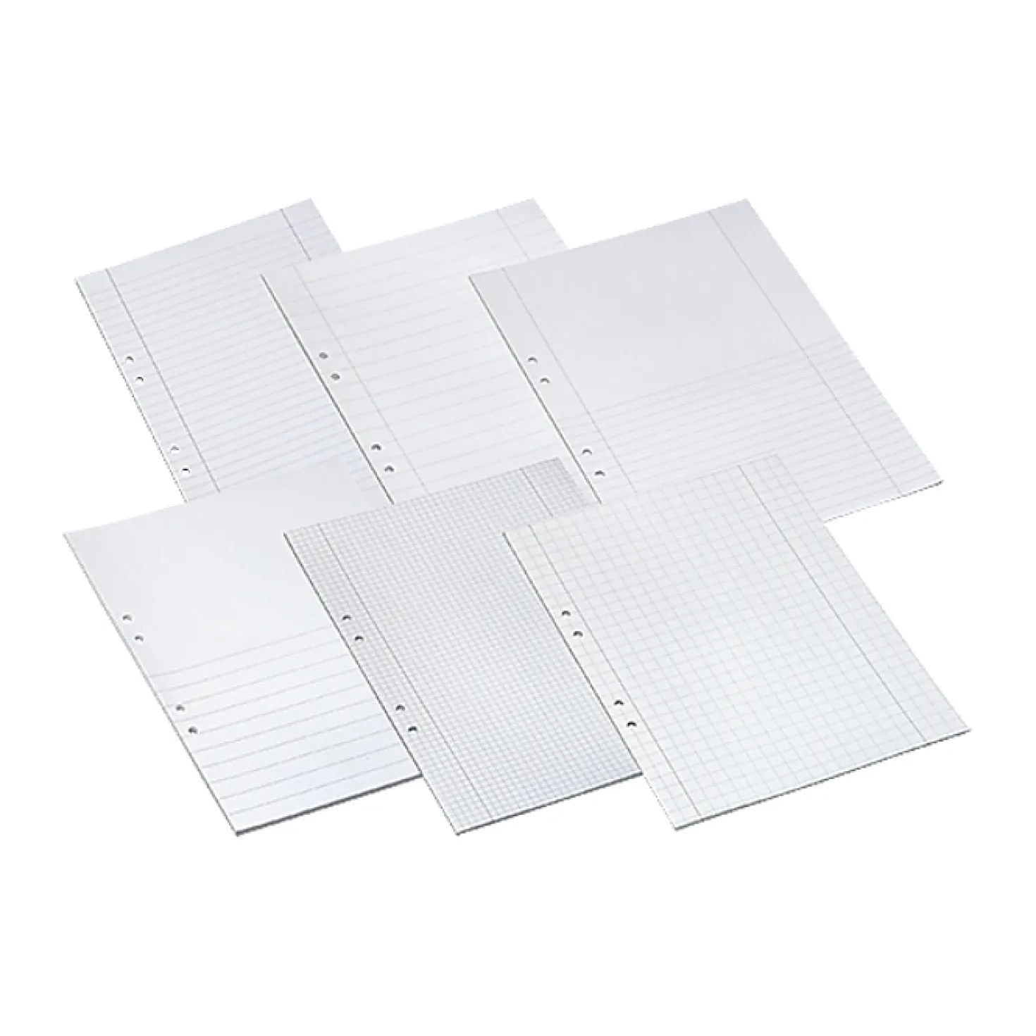 Provskrivningsblad Bantex A3 falsat A4, 18 mm linjering, 250 ark
