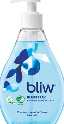 Pumptvål Bliw Blåbär, Svanenmärkt, 300 ml