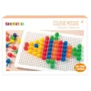 Pysselset Playbox Färgmosaik, platta och mosaikbitar, basfärger