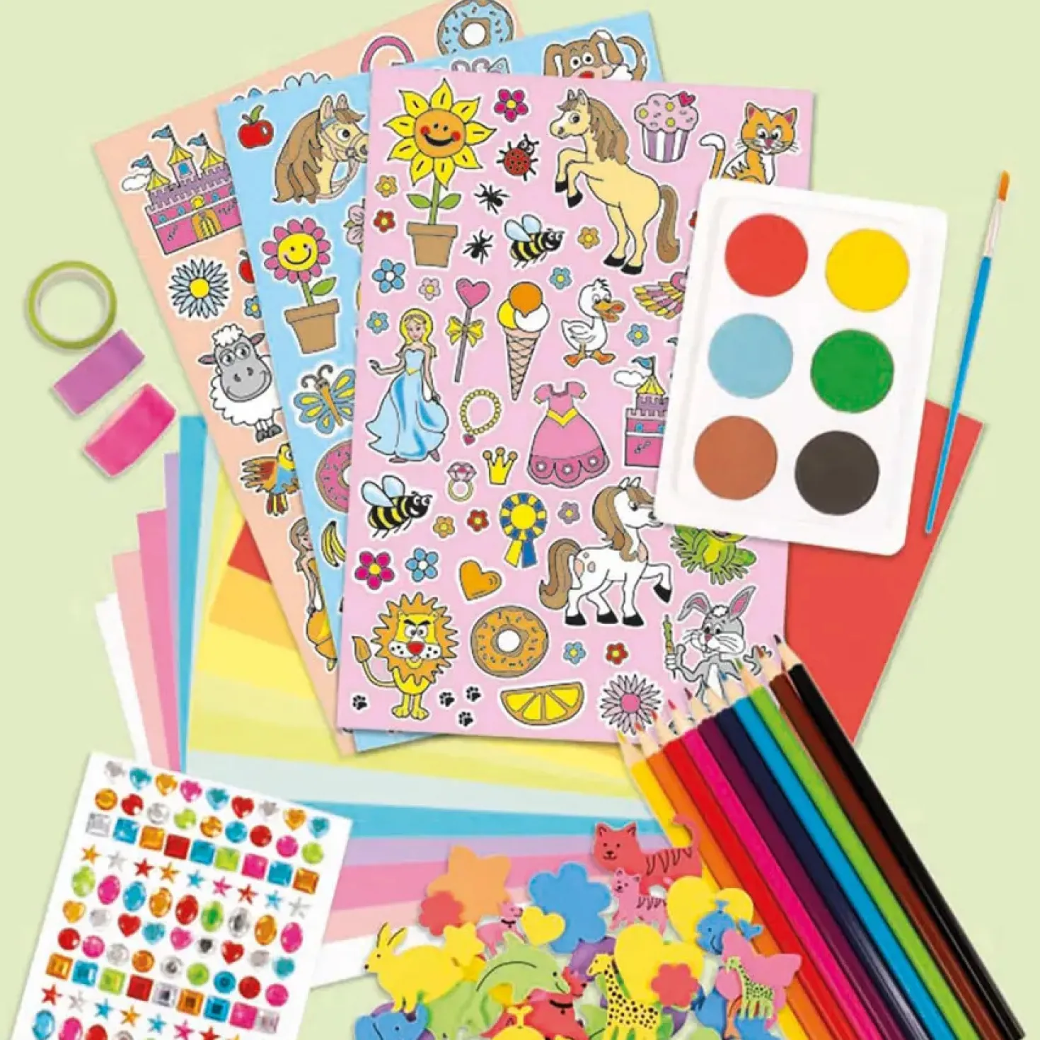 Pysselset Playbox Skapa Prinsessa & Natur, kort och dekoration