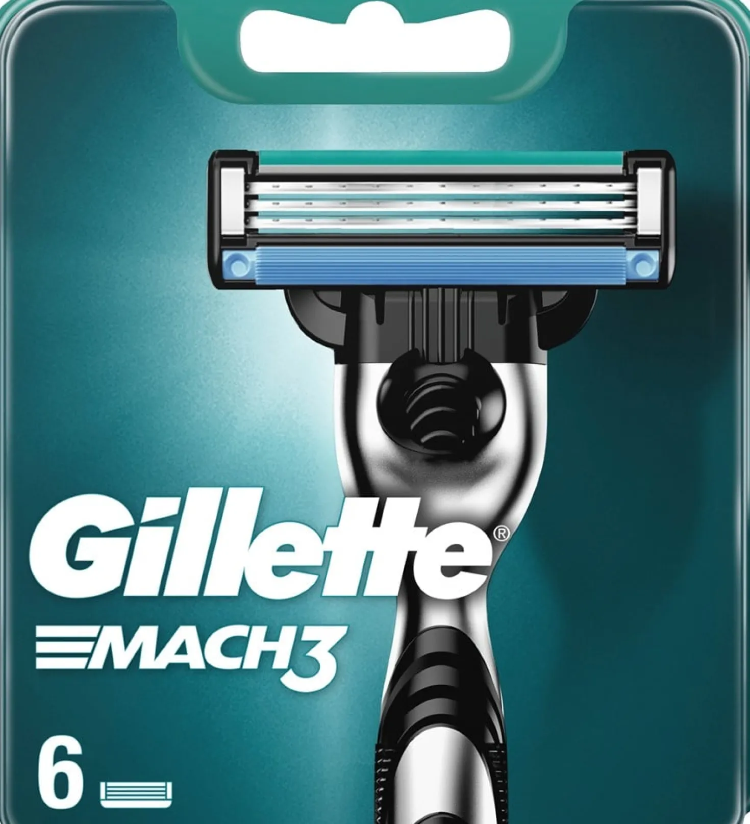 Rakblad Gillette Mach3, 3 stålblad, 6 st