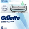 Rakblad Gillette SkinGuard Sensitive, känslig hud, 4 st