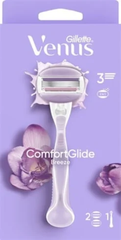 Rakhyvel Gillette Venus ComfortGlide Breeze, 1 handtag + 2 rakblad