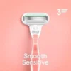 Rakhyvel Gillette Venus Smooth Sensitive, rosa, handtag + 2 blad