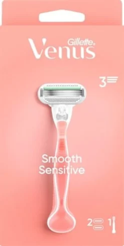 Rakhyvel Gillette Venus Smooth Sensitive, rosa, handtag + 2 blad