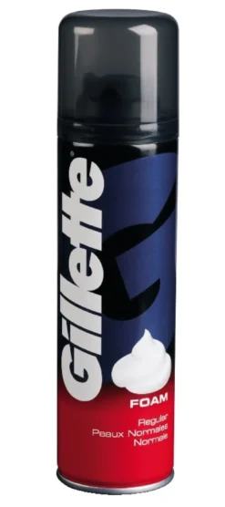 Raklödder Gillette Foamy Regular, 200 ml