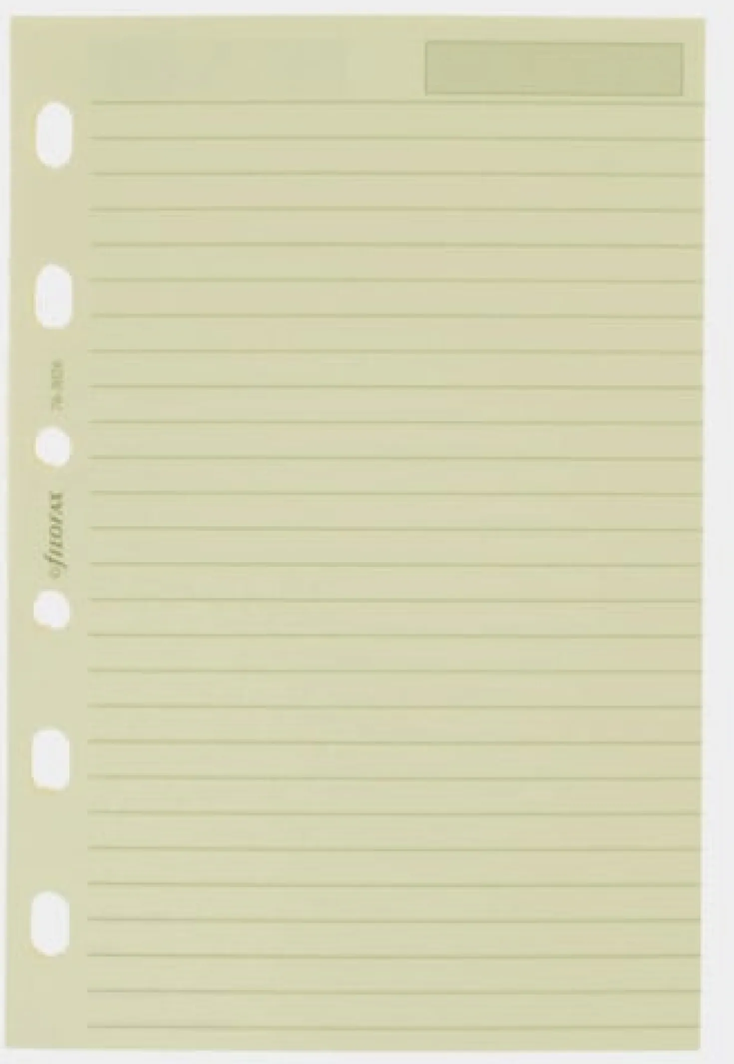 Refill Anteckningsblock Filofax Pocket, linjerat beige