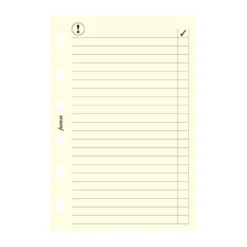 Refillark Filofax Personal Anteckningsblad, linjerad blå