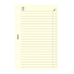 Refillark Filofax Pocket Anteckningsblad, linjerade vita