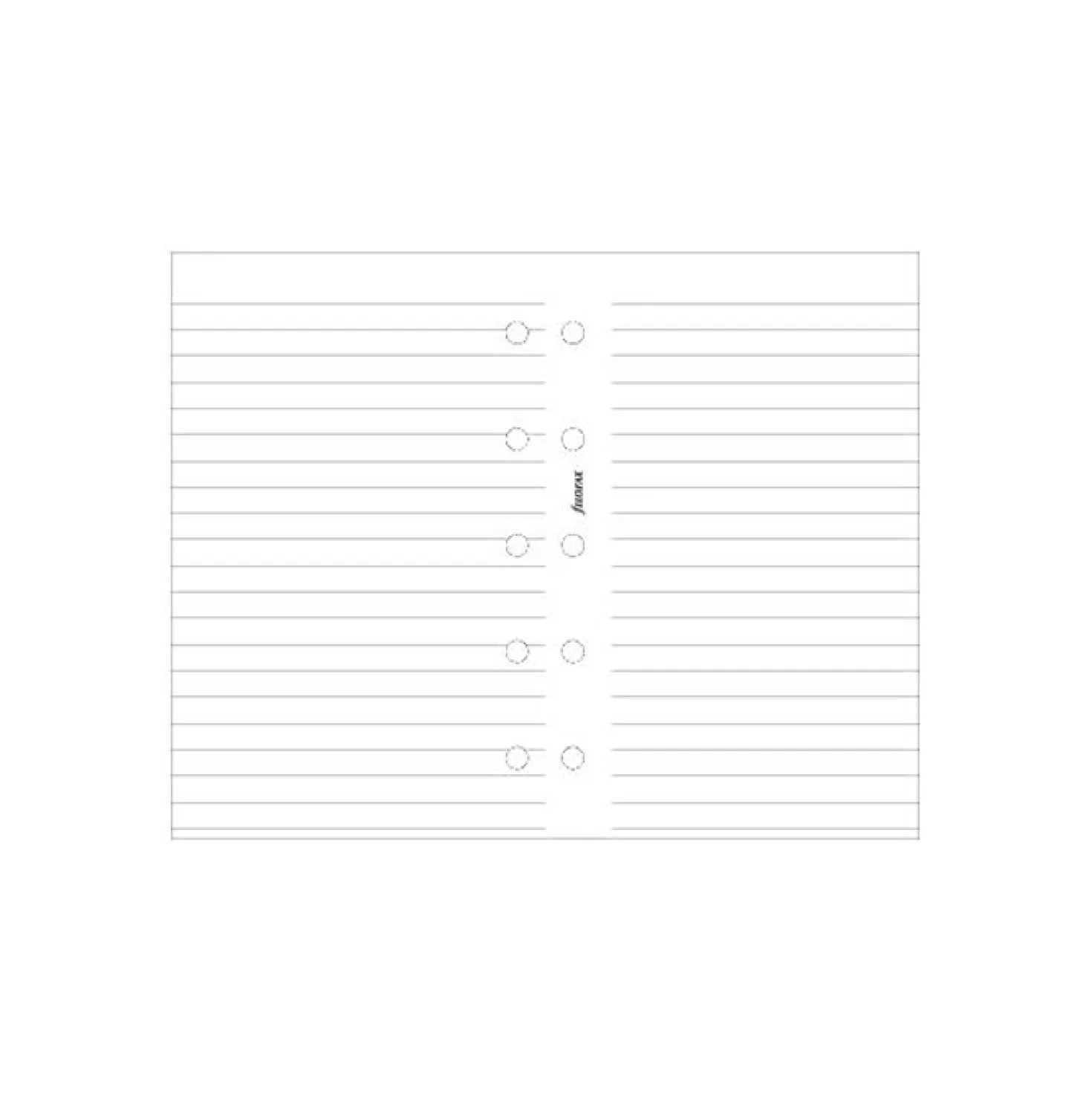 Refillblad Filofax Mini Anteckningsblad, linjerat vitt