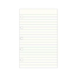 Refillblad Filofax Pocket Contemporary, linjerade, vita