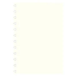 Refill Filofax Skrivbok A4 Olinjerad, creme