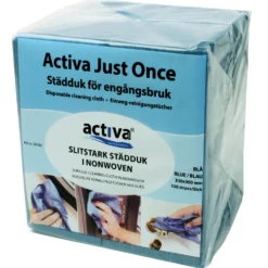 Rengöringsduk Activa JustOnce Nonwoven, blå, 100 st