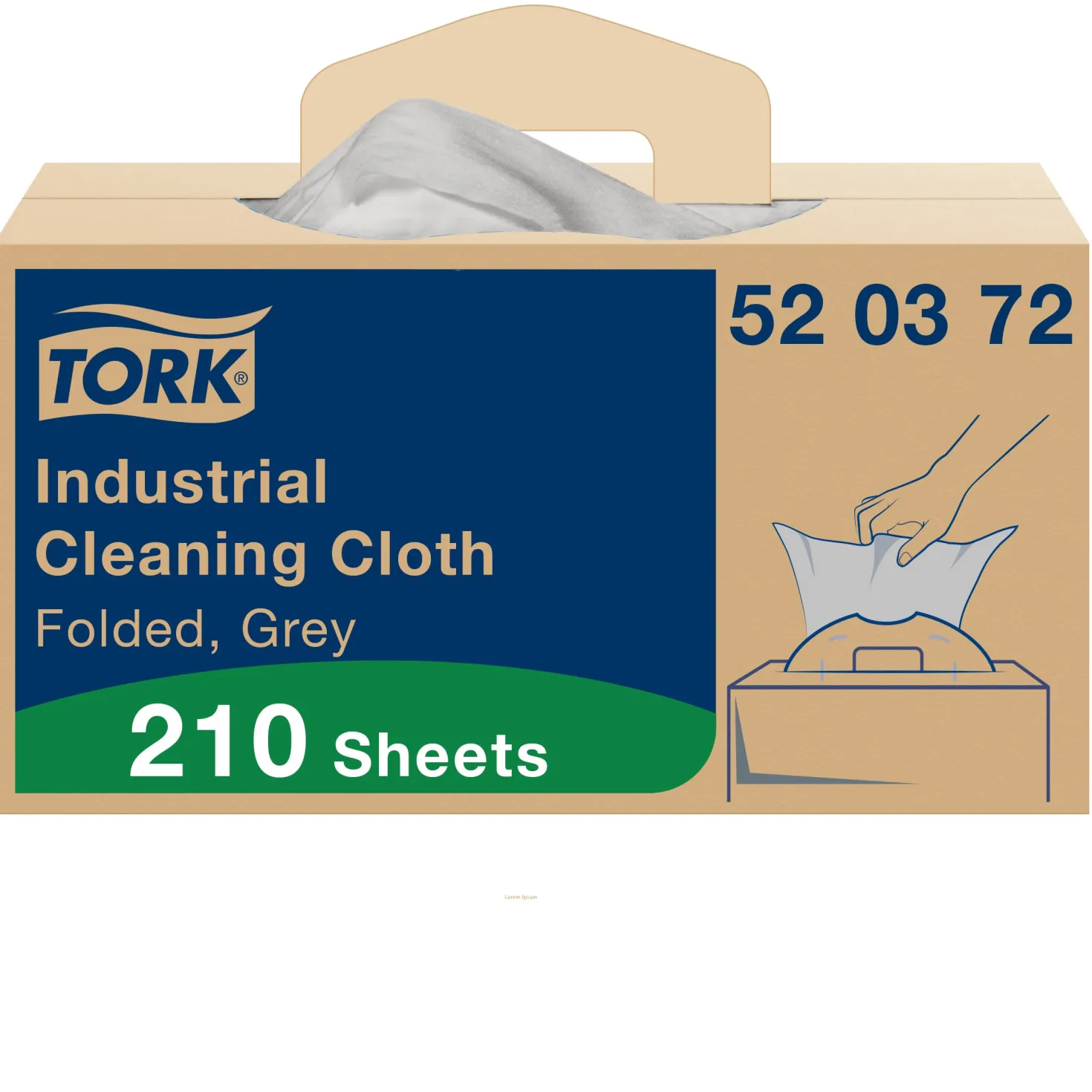Rengöringsduk Tork Flexibel W7, non-woven, natur, 210 st