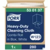 Rengöringsduk Tork Premium W1 W2 W3, vit, 32cm x 106m, 1 rl