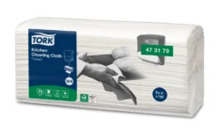 Rengöringsduk Tork W4 Kök, vit, 35,5x42,8cm, 75 st