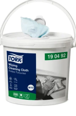 Rengöringsduk Tork W10 Precision, luddfri, hink 200 st
