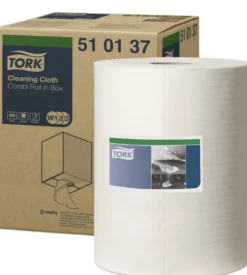 Rengöringsduk Tork W1 Premium, vit, 32 cm