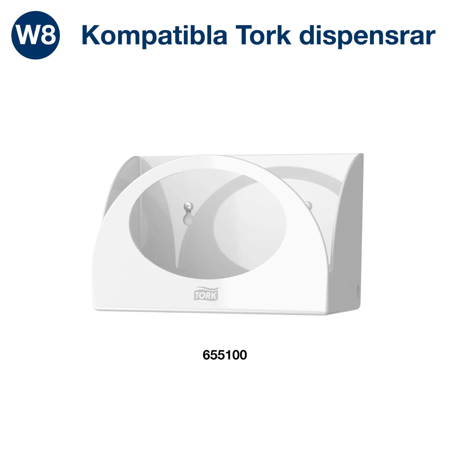 Rengöringsduk Tork W8 Small Pack, vit, 30x38,5cm, 50 st