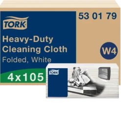 Rengöringsduk Tork W4 Top Pak, vit, 35,5x41,5cm, 105 st