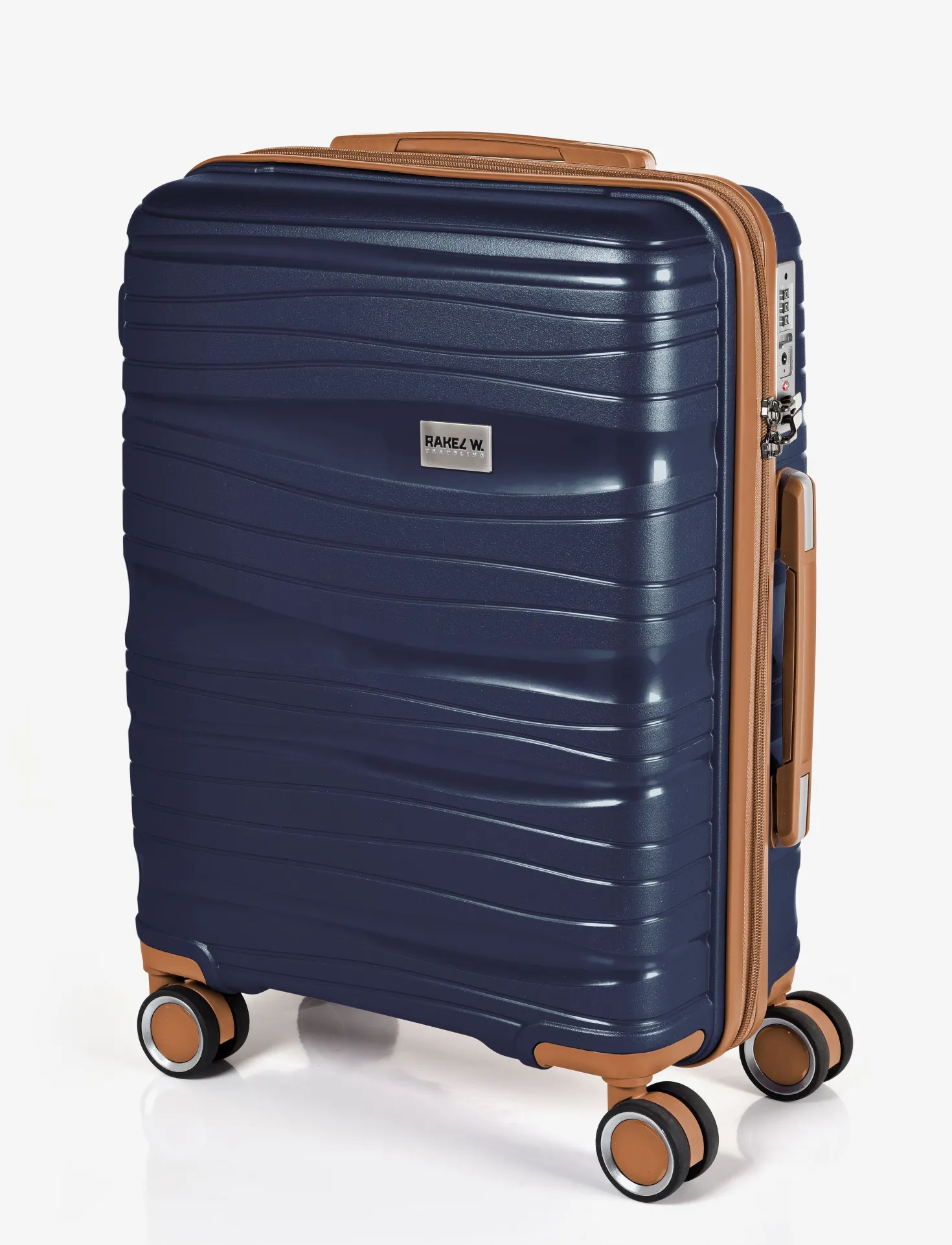 Resväska 3-pack RW Travel Alfrida, blå, TSA-lås