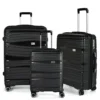 Resväskset RW Travel Alfrida 3-pack, hardcase, svart, TSA-lås