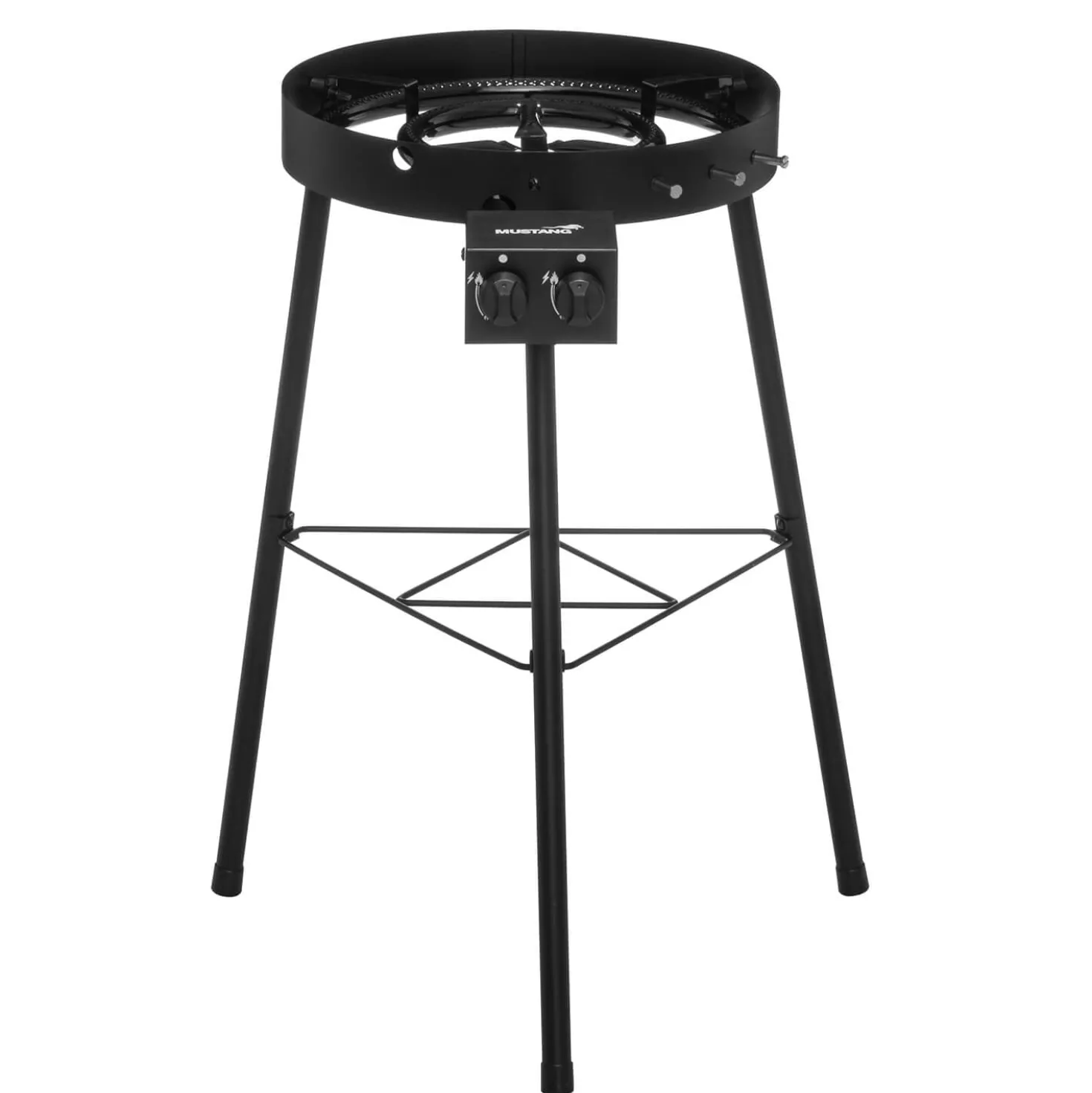 Ringbrännarset MUSTANG Premium L, 40 cm brännare, 46 cm panna