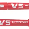 Rollerpenna Pilot BG Hi-Tecpoint V5, röd, 0,5 mm nålspets