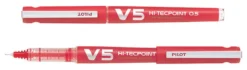 Rollerpenna Pilot BG Hi-Tecpoint V5, röd, 0,5 mm nålspets
