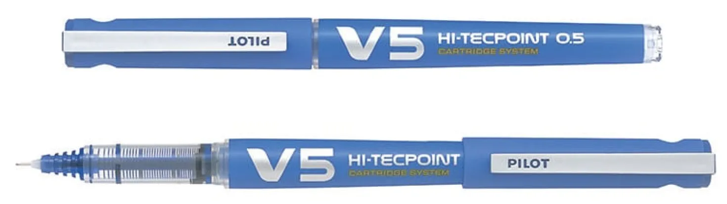 Rollerpenna Pilot Hi-Tecpoint V5, blå, 0,3 mm skrivbredd