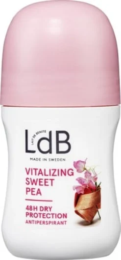 Roll-on Deodorant LdB Vitalizing Sweet Pea, alkoholfri, 60 ml