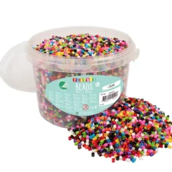 Rörpärlor Playbox 10 färgsmix, Svanenmärkt, hink